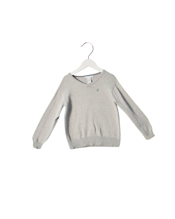 A Grey Knit Sweaters from Janie & Jack in size 5T for boy. (Back View)