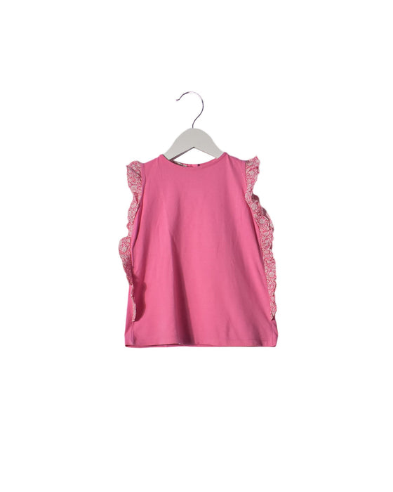 A Pink Short Sleeve Tops from M. Ferrari Best & Co. in size 6T for girl. (Front View)
