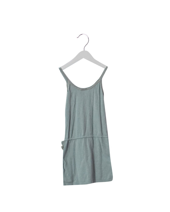 A Blue Sleeveless Dresses from Excuse My French in size 6T for girl. (Front View)