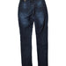 A Blue Jeans from Seraphine in size S for maternity. (Back View)