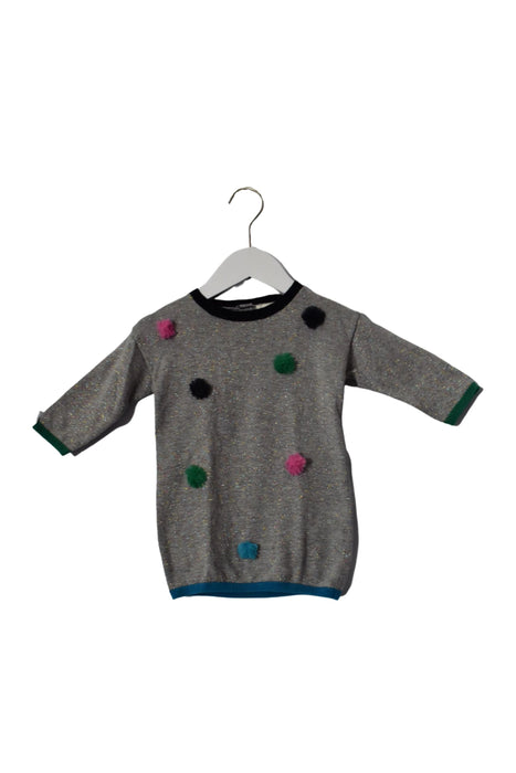 A Blue Long Sleeve Dresses from Catimini in size 6-12M for girl. (Front View)