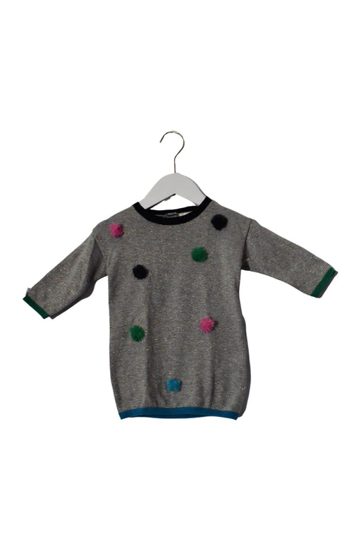 A Blue Long Sleeve Dresses from Catimini in size 6-12M for girl. (Front View)