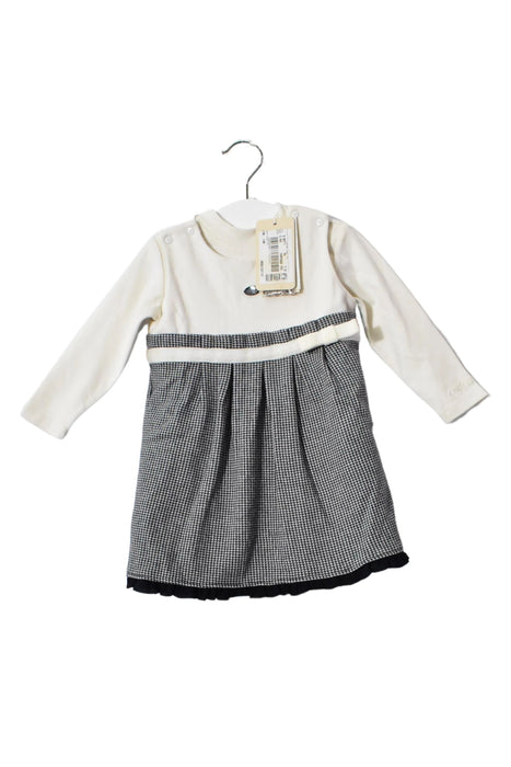 A White Long Sleeve Dresses from Armani in size 6-12M for girl. (Back View)