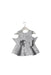 A White Sleeveless Dresses from bloomB in size 6-12M for girl. (Front View)