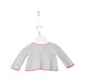 A Grey Cardigans from Tea in size 6-12M for girl. (Back View)
