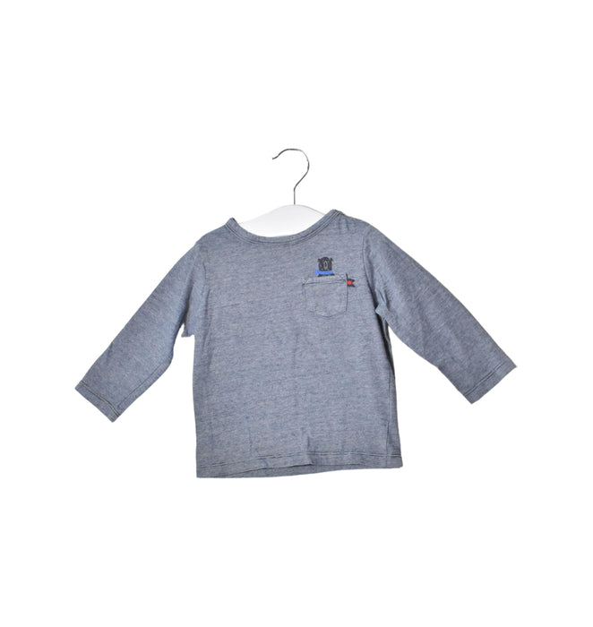 A Blue Long Sleeve Tops from Cadet Rousselle in size 6-12M for boy. (Back View)