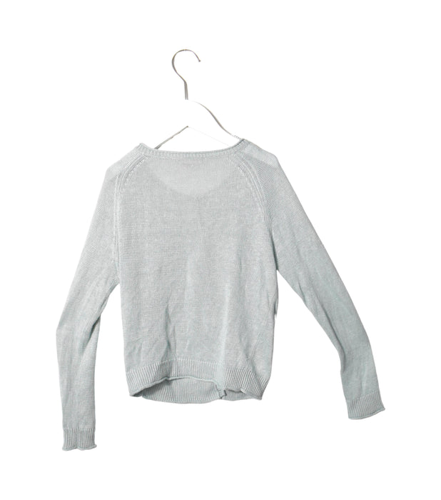 A Green Cardigans from Bonpoint in size 10Y for girl. (Back View)
