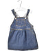 A Blue Overall Dresses from Petit Bateau in size 18-24M for girl. (Back View)