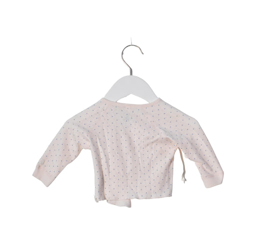 A Pink Long Sleeve Tops from Petit Bateau in size 3-6M for girl. (Front View)