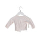 A Pink Long Sleeve Tops from Petit Bateau in size 3-6M for girl. (Front View)