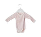 A Pink Long Sleeve Bodysuits from Petit Bateau in size 3-6M for girl. (Back View)