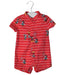 A Red Short Sleeve Rompers from Elly in size 0-3M for boy. (Front View)