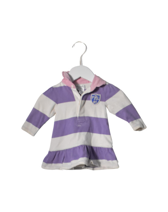 A White Long Sleeve Dresses from Ralph Lauren in size 0-3M for girl. (Back View)