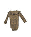 A Black Long Sleeve Bodysuits from MarMar in size 6-12M for girl. (Back View)