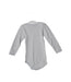 A Blue Long Sleeve Bodysuits from Petit Bateau in size 3T for girl. (Front View)