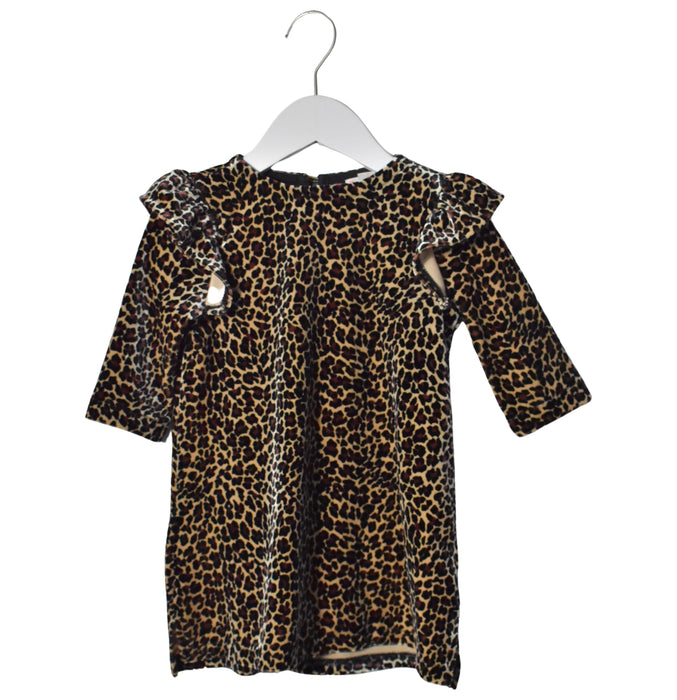 A Brown Long Sleeve Dresses from Crewcuts in size 2T for girl. (Back View)