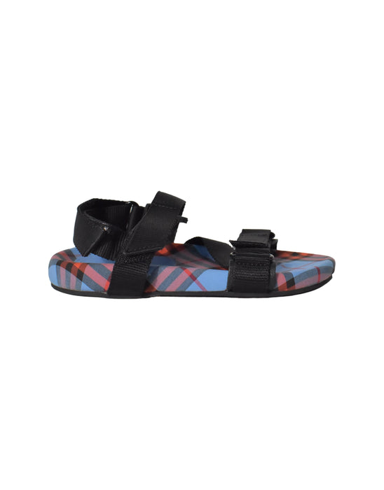 A Blue Sandals from Burberry in size 5T for neutral. (Back View)