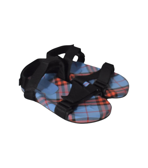 A Blue Sandals from Burberry in size 5T for neutral. (Front View)