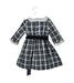 A Green Long Sleeve Dresses from La Coqueta in size 3T for girl. (Back View)