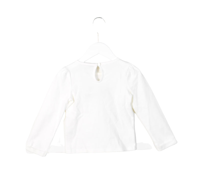 A Ivory Long Sleeve Tops from Janie & Jack in size 3T for girl. (Front View)