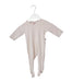 A Taupe Long Sleeve Jumpsuits from Petit Bateau in size 3-6M for girl. (Front View)