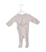 A Taupe Long Sleeve Jumpsuits from Petit Bateau in size 3-6M for girl. (Back View)
