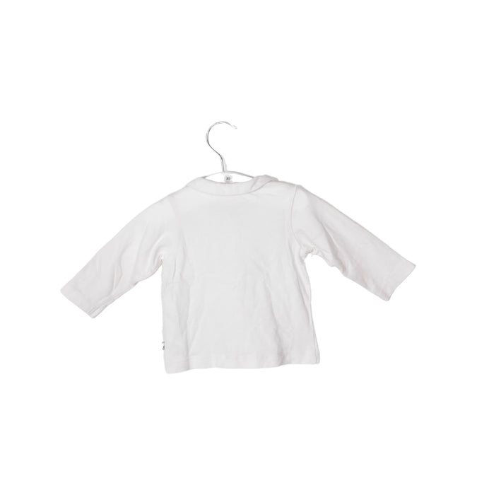 A White Long Sleeve Tops from Jacadi in size 3-6M for neutral. (Front View)