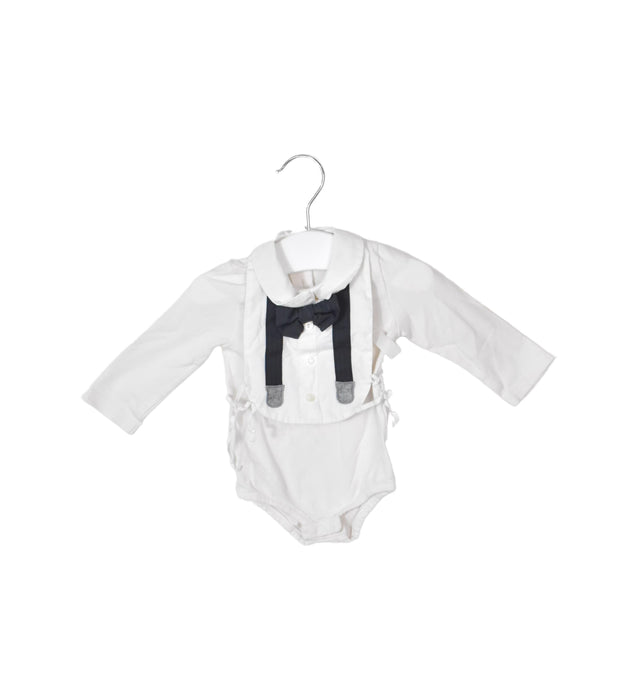 A White Long Sleeve Bodysuits from Dolce & Gabbana in size 3-6M for boy. (Back View)