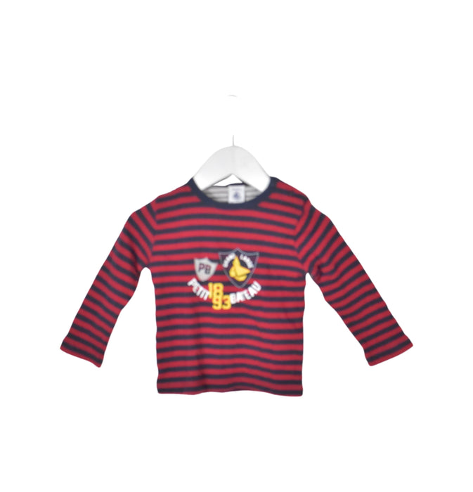 A Red Long Sleeve Tops from Petit Bateau in size 12-18M for neutral. (Back View)