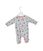 A Grey Long Sleeve Jumpsuits from Petit Bateau in size 3-6M for neutral. (Front View)