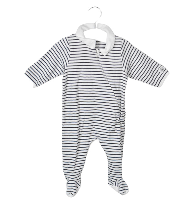 A Black Long Sleeve Jumpsuits from Petit Bateau in size 3-6M for neutral. (Back View)