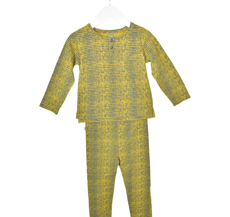 A Yellow Pyjama Sets from Kidscase in size 4T for neutral. (Back View)
