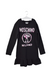 A Black Long Sleeve Dresses from Moschino in size 10Y for girl. (Front View)