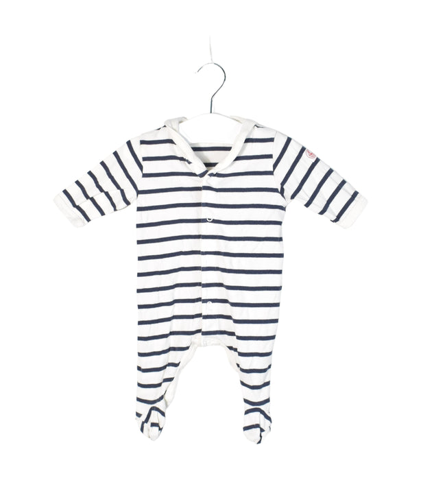 A White Long Sleeve Jumpsuits from Petit Bateau in size 3-6M for neutral. (Back View)