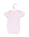 A Pink Short Sleeve Bodysuits from Sigikid in size 0-3M for girl. (Back View)