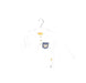 A White Long Sleeve Tops from Steiff in size 6-12M for neutral. (Front View)