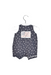 A White Sleeveless Rompers from 3Pommes in size 0-3M for boy. (Back View)