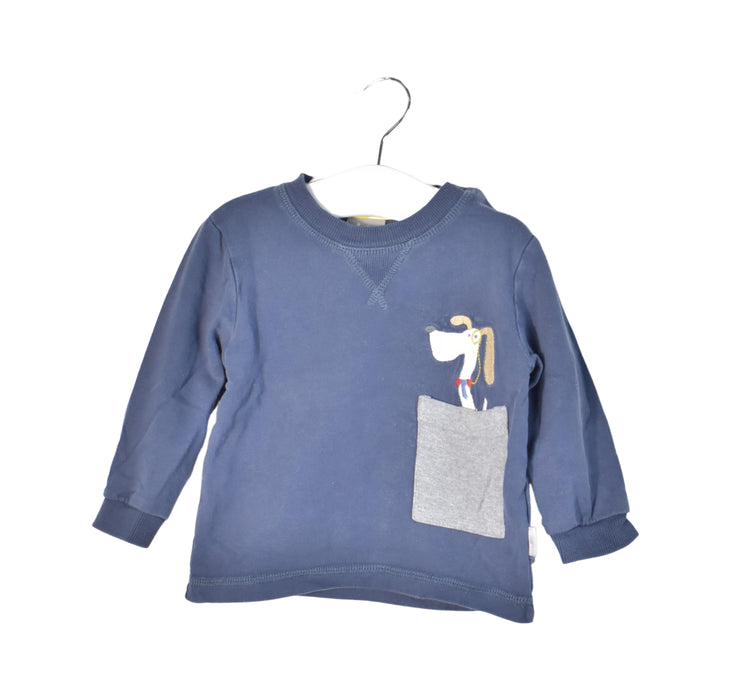 A Navy Long Sleeve Tops from Sigikid in size 6-12M for neutral. (Back View)
