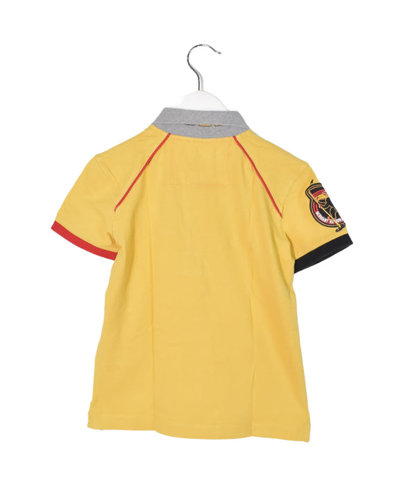 A Grey Short Sleeve Polos from La Martina in size 6T for boy. (Back View)