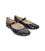 A Black Flats from Gusella in size 7Y for girl. (Front View)