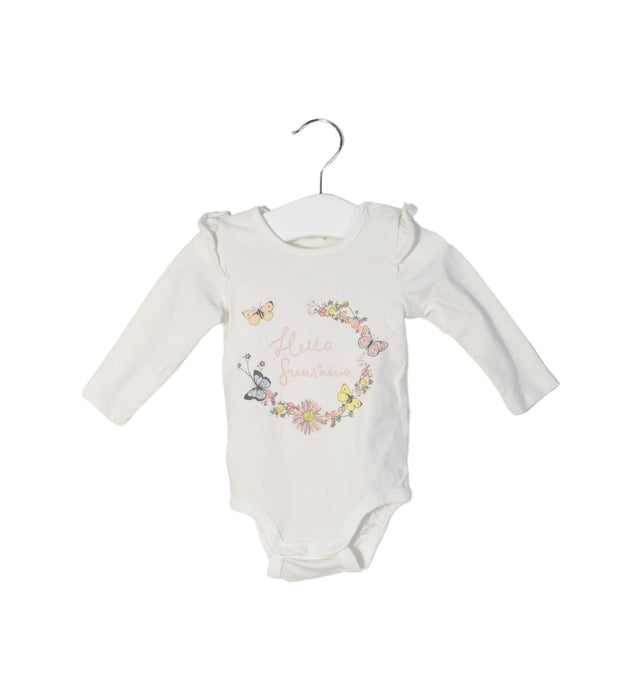 A White Long Sleeve Bodysuits from Lindex in size 3-6M for girl. (Back View)