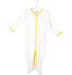 A White Long Sleeve Jumpsuits from Petit Bateau in size 6-12M for neutral. (Back View)