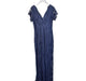 A Navy Short Sleeve Dresses from Tiffany Rose in size M for maternity. (Back View)
