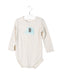 A Beige Long Sleeve Bodysuits from Seed in size 12-18M for neutral. (Back View)