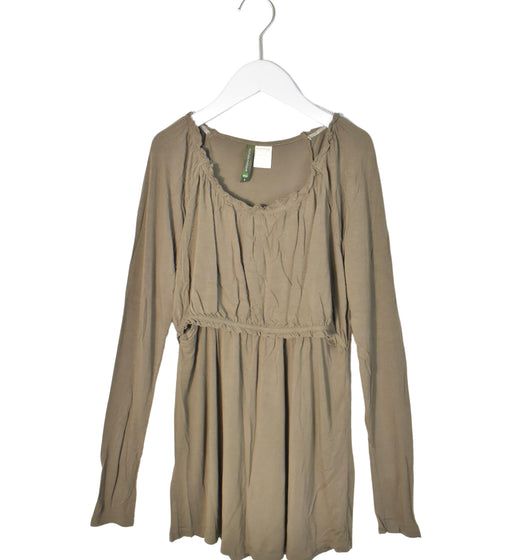 A Green Long Sleeve Tops from Mothers en Vogue in size S for maternity. (Front View)