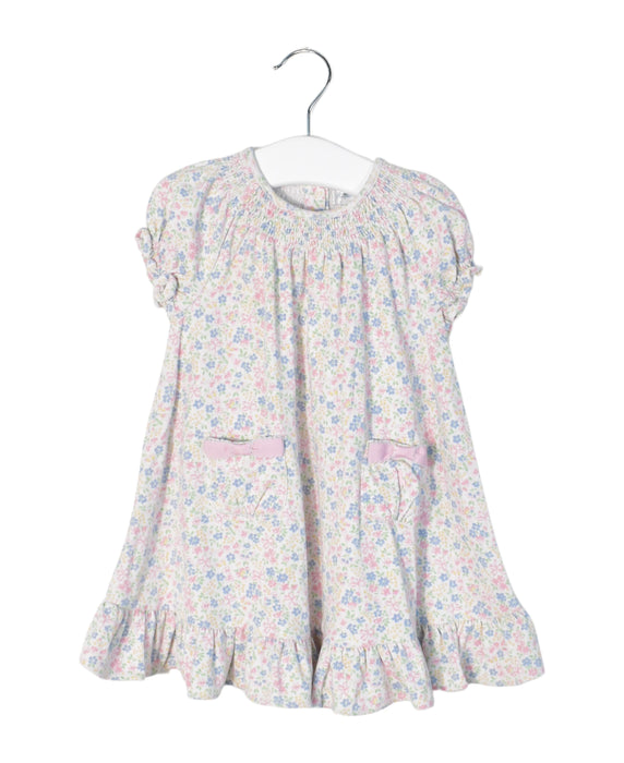 A White Short Sleeve Dresses from Ralph Lauren in size 6-12M for girl. (Back View)