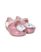 A Pink Flats from Mini Melissa in size 12-18M for girl. (Back View)