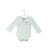 A Teal Long Sleeve Bodysuits from Finn + Emma in size 6-12M for boy. (Front View)
