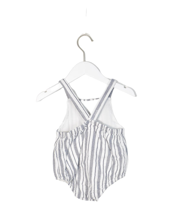 A Grey Overall Shorts from Seed in size 3-6M for neutral. (Back View)