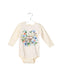 A Yellow Long Sleeve Bodysuits from Molo in size 3-6M for girl. (Front View)